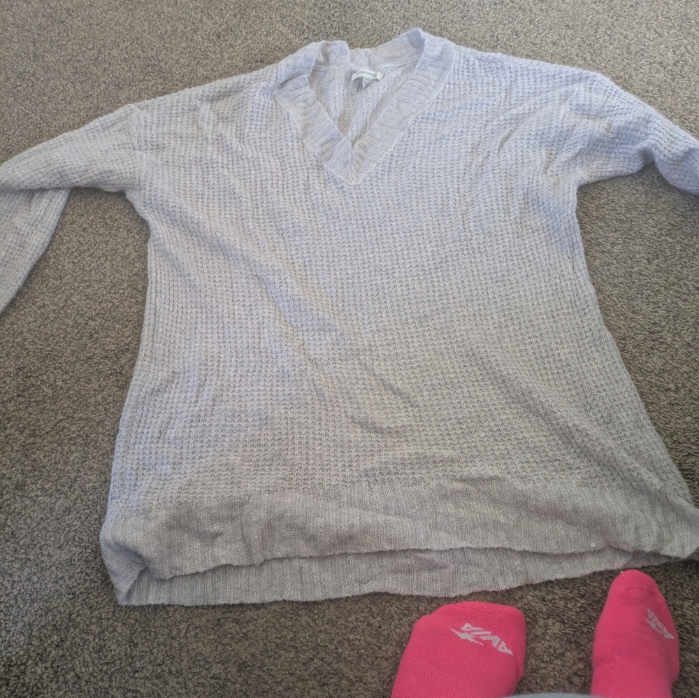 American Eagle Size Extra Small Gray Sweater - image 2